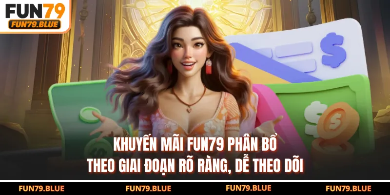Khuyến mãi FUN79 phân bổ theo giai đoạn rõ ràng, dễ theo dõi